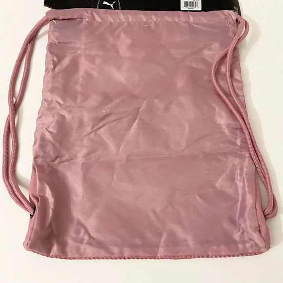 Puma Carrysack  18 x 14 Inch Large Cinch Sack Backpack Tote Bag Medium Pink - Picture 8 of 8